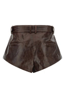 Short Cuir Marron