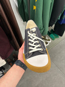 Sneakers basses en denim brut à semelle signature