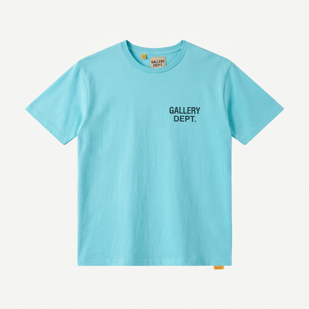T-shirt Gallery Dept. Souvenir Turquoise – face