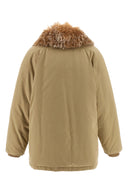 veste à col en fourrure