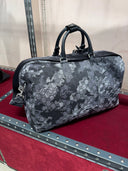 Sac de voyage bandoulière monogrammé camouflage gris anthracite
