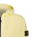 Sweat à capuche zippé Badge jaune