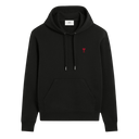 Hoodie Noir Ami de Coeur en Coton