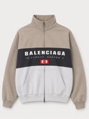 Balenciaga 10 Avenue George V Zip-Up Track Jacket Beige Grey