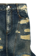 Jupe Coton Bleu