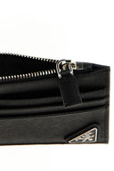 Porte-cartes à logo Saffiano