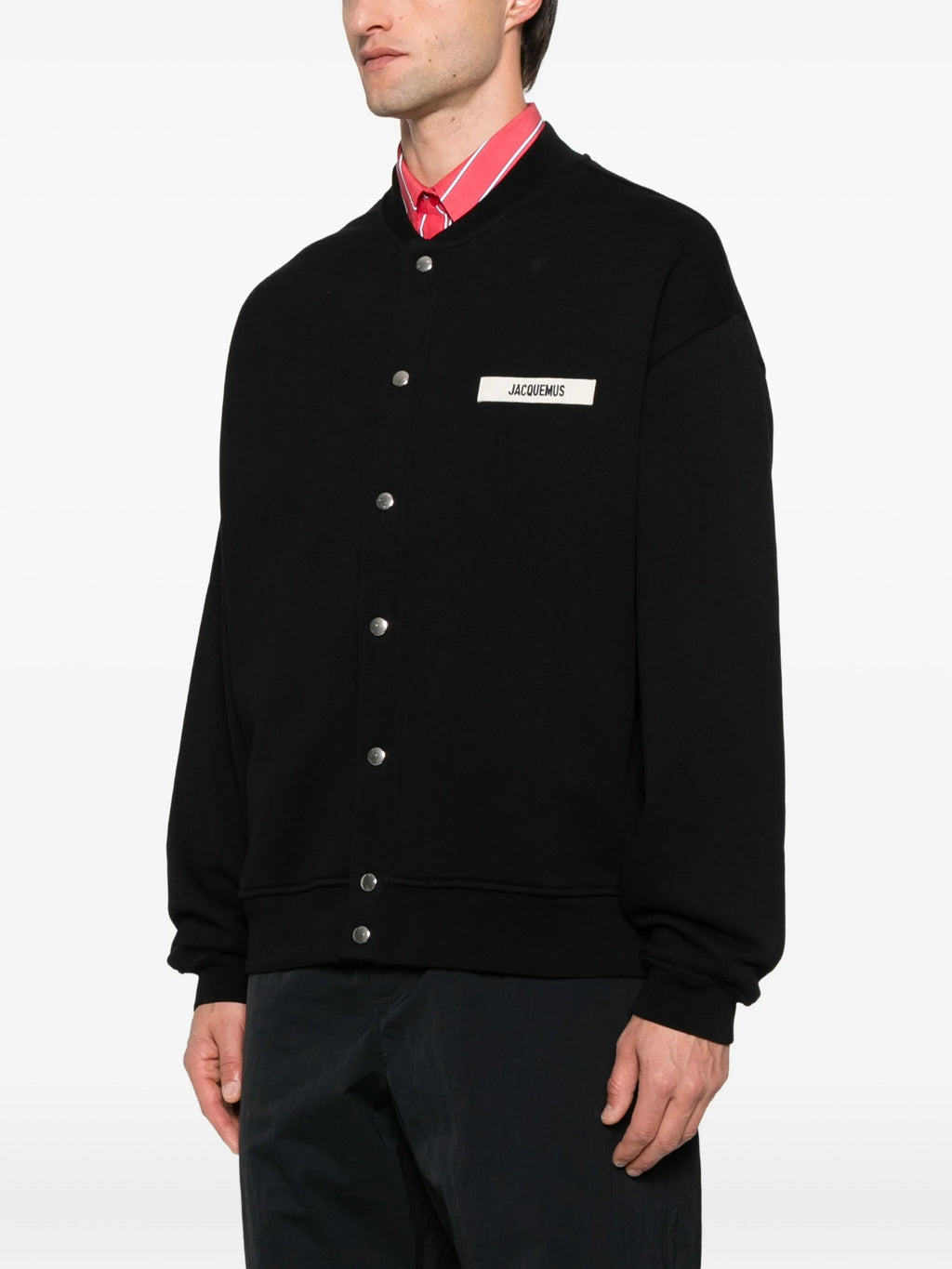 Le Cardigan Gros Grain Jacquemus Black — vue 3