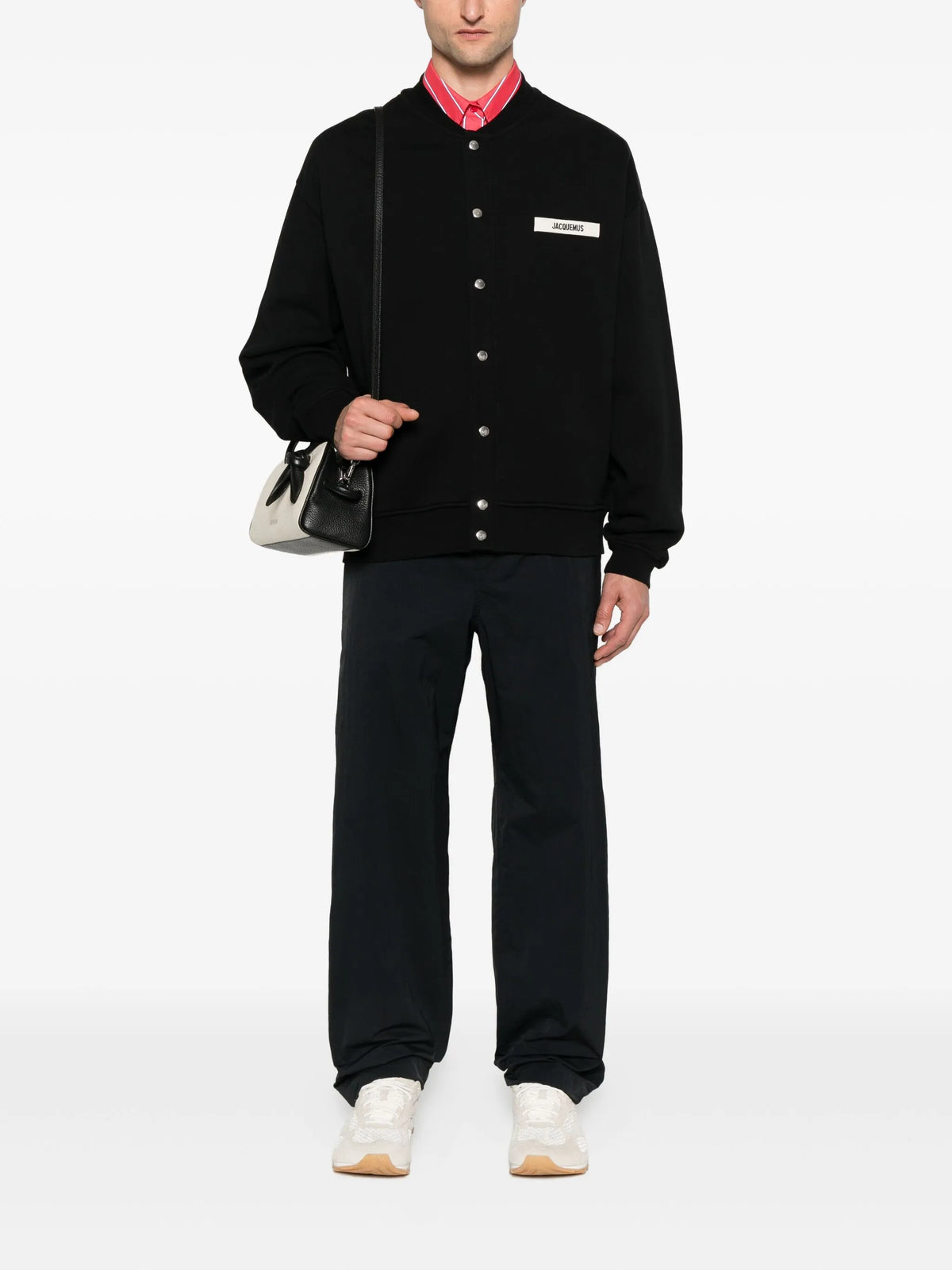 Le Cardigan Gros Grain Jacquemus Black — vue 2