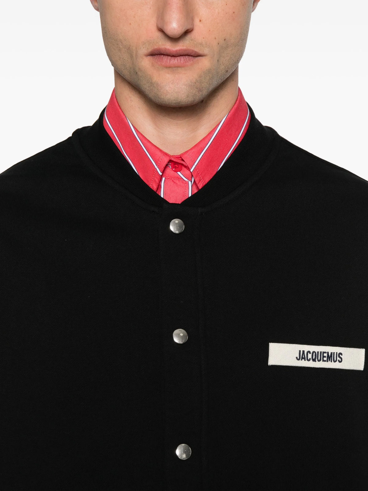 Le Cardigan Gros Grain Jacquemus Black — vue 5