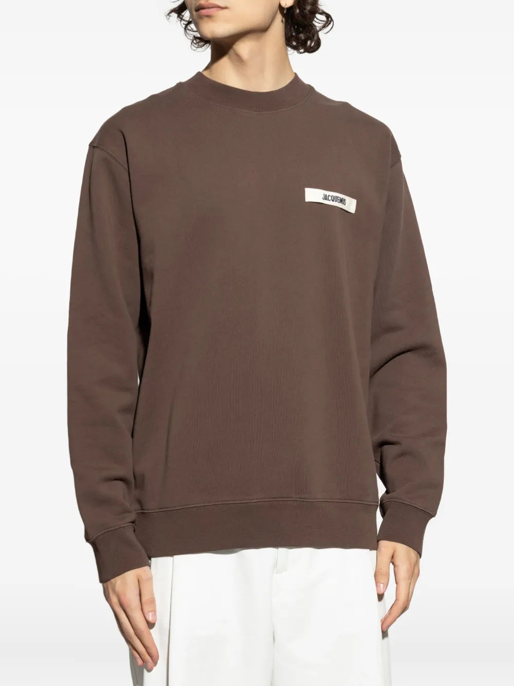 Le Sweatshirt Gros Grain Jacquemus Dark Brown — vue 2