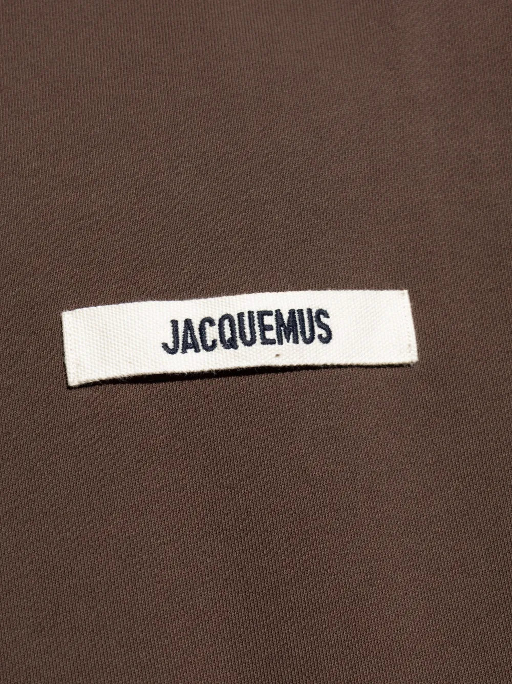 Le Sweatshirt Gros Grain Jacquemus Dark Brown — vue 4
