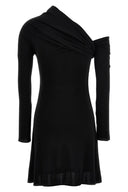 Robe courte torsadée en crêpe