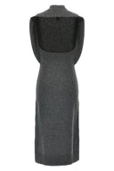 Robe drapée à épaules dénudées