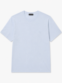 T-shirt en coton à logo ton sur ton bleu ciel