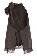 Chemise Satin Marron