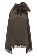 Chemise Satin Marron