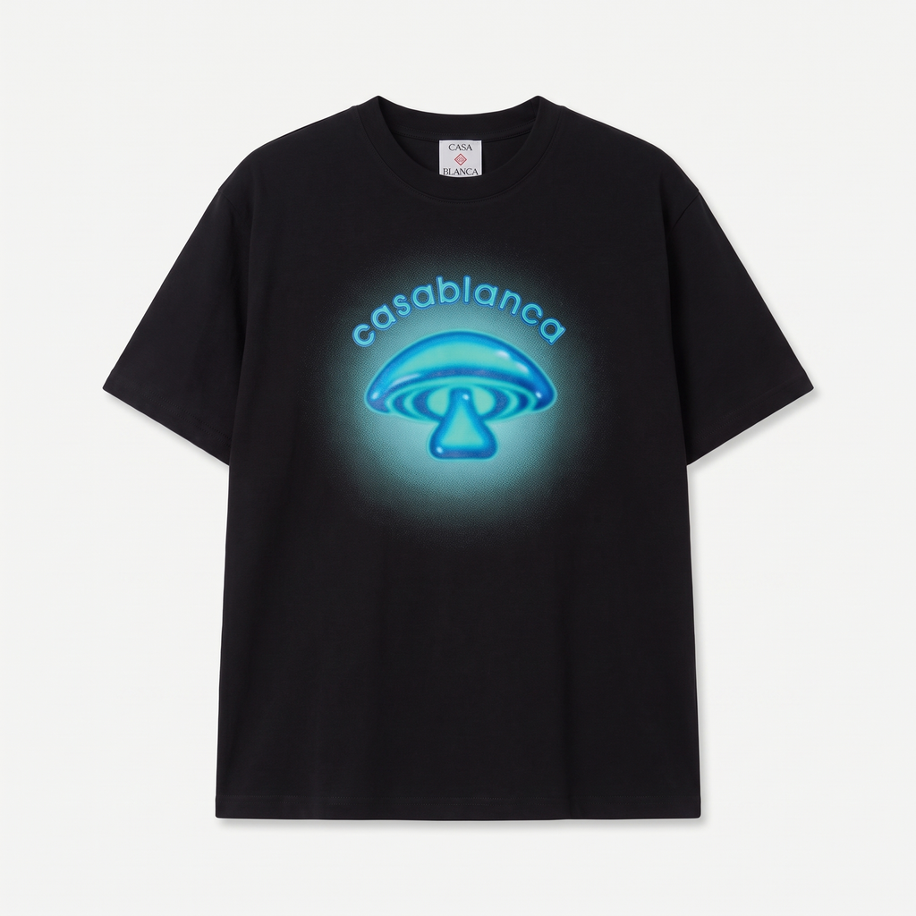 T-shirt Casablanca Airbrush Mushroom – face
