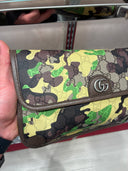 Pochette GG Supreme camouflage vert olive