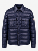 Doudoune chemise brillante bleu nuit