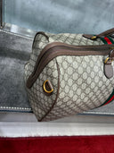 Sac de voyage toile GG Supreme bande Web vert et rouge