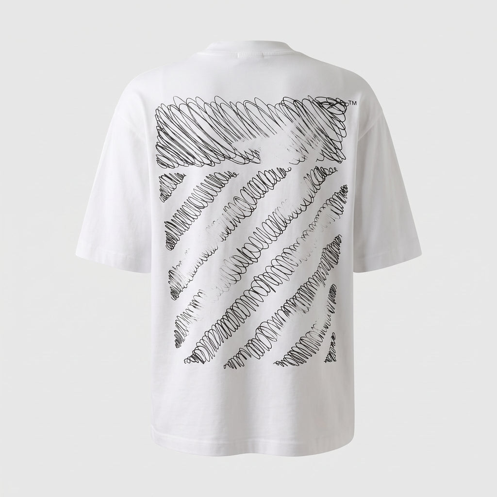 T-shirt Off-White White Logo Black – dos