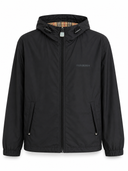 Veste Technique Noire à Capuche Check
