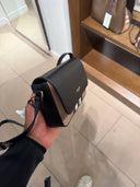 Pochette bandoulière New Hampshire MX en cuir noir et toile Check