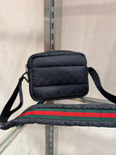 Sac à bandoulière en nylon matelassé GG