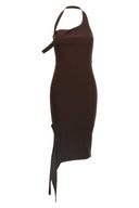 Robe en maille légère dénudée