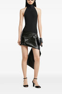 Mini-jupe en vinyle pliable