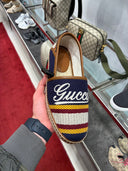 Espadrilles slip-on signature brodée multicolore
