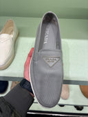 Chaussures basses slip-on en toile grises