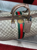Sac de voyage toile GG Supreme bande Web vert et rouge