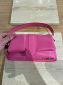 Sac épaule Le Petit Bambimou en cuir rose bonbon