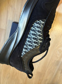 Sneakers B25 Runner Suède Dior en toile oblique et daim noir