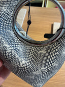 Sac à main Le Petit Calino imprimé python beige