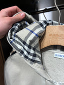 Hoodie zippé à capuche avec doublure Check beige clair