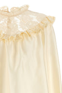 Chemise Soie Beige