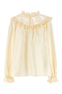 Chemise Soie Beige