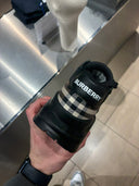 Sneakers Check noires à bride logo et empiècements contrastés