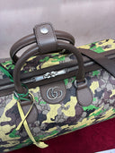 Sac de voyage GG Supreme camouflage vert olive