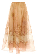 Jupe Soie Beige