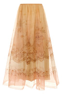 Jupe Soie Beige