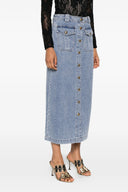 Jupe Coton Bleu Clair