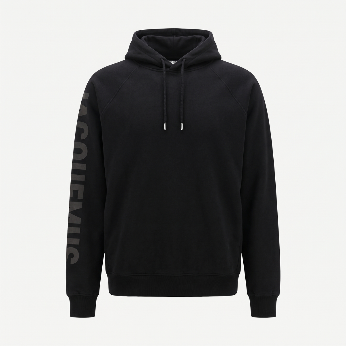 Le Hoodie Typo Jacquemus Noir – face