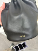 Sac bourse en cuir souple à chaîne tressée