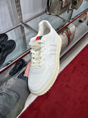Sneakers Re-Web en cuir blanc cassé