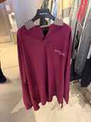 Balenciaga Unity Sports Polo Long Sleeve Bordeaux