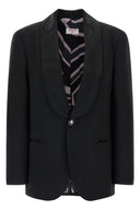 Veste Soie Noir