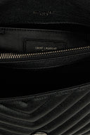 College Medium Crossbody Bag – Sac Bandoulière Femme en Cuir Matelassé Noir
